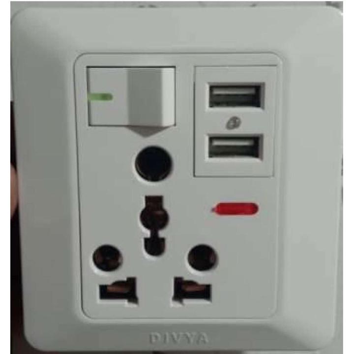 USB%20Power%20Wall%20Socket%20Power%20Panel%20Receptacle%2010A%20-%20White%20%7C%203%20x%203%20Wall%20Socket%20Power%20Panel%20With%20USB%20Port%20-%20Image%202