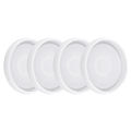 OUMERY 4 Pack Round Silicone Coaster Molds,Clear Epoxy Molds for Casting with Resin,Concrete,Cement and Polymer Clay. 
