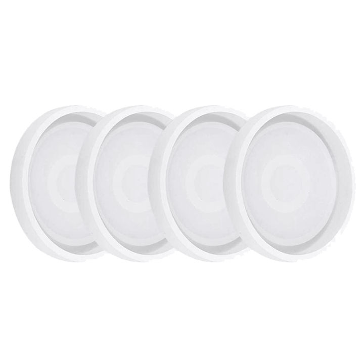 OUMERY%204%20Pack%20Round%20Silicone%20Coaster%20Molds,Clear%20Epoxy%20Molds%20for%20Casting%20with%20Resin,Concrete,Cement%20and%20Polymer%20Clay%20-%20Image%203