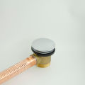 Bathtub Drain Pop-up With Overflow Handle Control Brass Chrome Bathtub. 