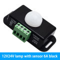 1PCS DC 12V 24V 8A Automatic Adjust PIR Motion Sensor Switch IR Infrared Detector Light Switch Module for LED Strip Light Lamp. 