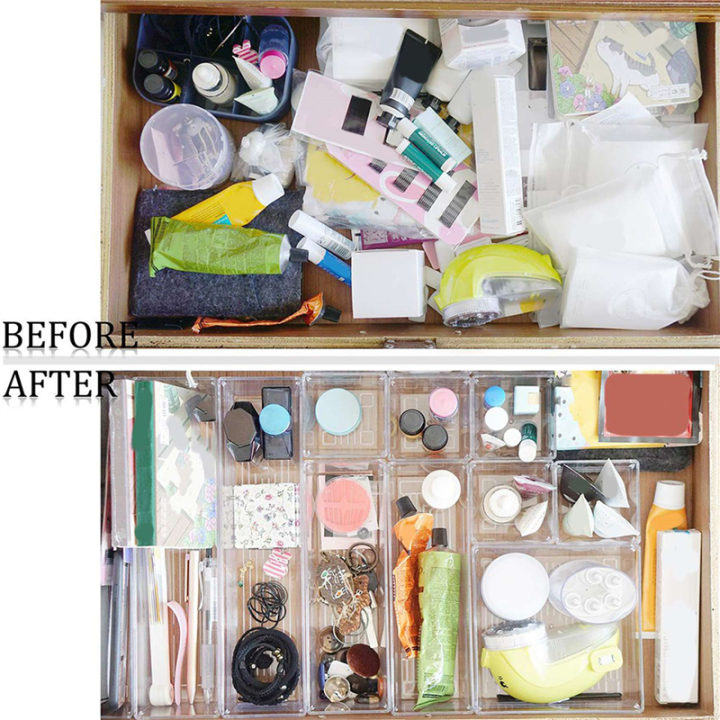 20%20Pack%2012%20X%203%20X%202%20Inch%20Clear%20Drawer%20Organizer%20Trays,%20Desk%20Drawer%20Divider%20Storage%20Bins,%20Storage%20Box%20Set%20for%20Kitchen%20-%20Image%205