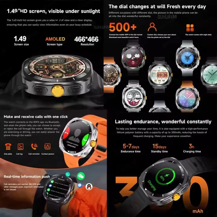 Wenefang%202025%20New%20Galaxy%20Watch%207%20Ultra%20Smart%20Watch%20Men%2032GB%20Memory%20Video%20GPS%20%E3%80%902025%20Version%E3%80%91%20NFC%2047mm%20AMOLED%20Fitness%20Tracker%20Health%20Smartwatch%20For%20Samsun%20-%20Image%205