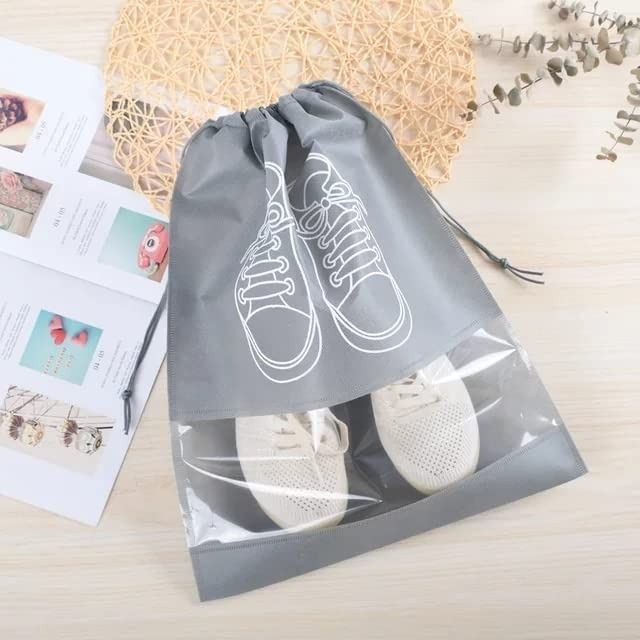 1Pc%20Portable%20Travel%20Shoe%20Bag%20,%20Waterproof%20Shoe%20Bag%20For%20Gym,Travel,Space-saving%20Dust-proof%20Storage%20Bag%20With%20Rope%20Non-woven%20Shoe%20Bag%20-%20Image%204