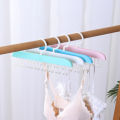 8 Hooks Bra Hanger Belts Camisole Clothes Organizer Rack Tie Hats Scarf Holder Non-slip Space Saving Wardrobe Storage XINYAN. 