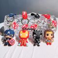 Difutagui Backpack pendant gift love cartoon doll silicon chain action High Quality figure can iron man batman superhero key glue key chain car. 