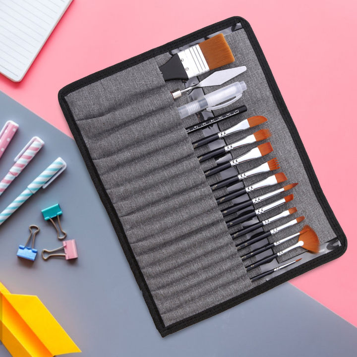 18Pcs/Set%20Acrylic%20Paint%20Brush%20with%20Storage%20Bag%20DIY%20Wooden%20Handle%20Nylon%20Hair%20Watercolor%20Drawing%20Brushes%20Pen%20Set%20for%20Classroom%20-%20Image%204