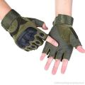 Green Tactical Extreme Performance Half Finger Gloves. 