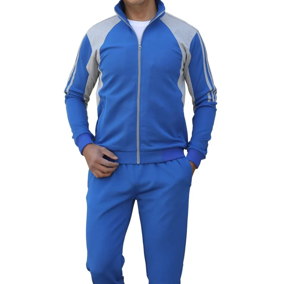 Mens royal blue tracksuit online