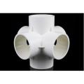 Pvc Three-dimensional Pipe Fittings Three-way and Four-way Right-angle Joint Water Pipe Diy Accessories. 