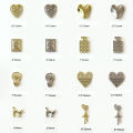 50Pcs Baroque Heart Nail Alloy Jewelry 3D Retro Punk Silver Perfume Bottle Mask Lamp Bulb Nail Art Charms DIY Manicure Decor. 