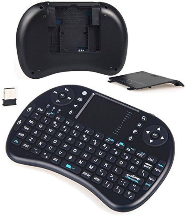Mt08 Mini 2.4Ghz Wireless Keyboard With Touchpad Mouse Rainbow Backlight