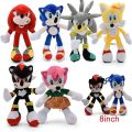 6 Styles Sonic the Hedgehog Shadow Tails Amy Rose Soft Plush Toys Stuffed Dolls. 