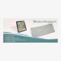 White wireless  Bluetooth Keyboard. 