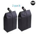 Asinrn ERosIon 2 or 4 Pack Portable Nylon Waterproof Shoe Storage Bags with Zipper Closure for Men and Women Travel or Family Item Organize. 