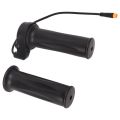 Universal 22mm Handlebar Electric Bike Throttle ABS Waterproof Joint Throttle Grips Black Accelerator Handle Motorcycle Conversion. 