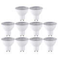 10PCS Ceiling Spotlight Set 7W GU10 Base Energy Saving Downlight LED Light Indoor Lighting 3000K Warm White Light. 