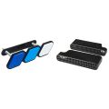 NAMUNY Car Under Seat Outlet Heater Floor Air Duct Vent Grille with Front Grille Badge Tri-Color Emblem Badge with Mounting. 