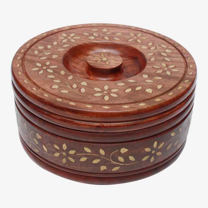 Wooden Chapatai/Rooti Box 6"