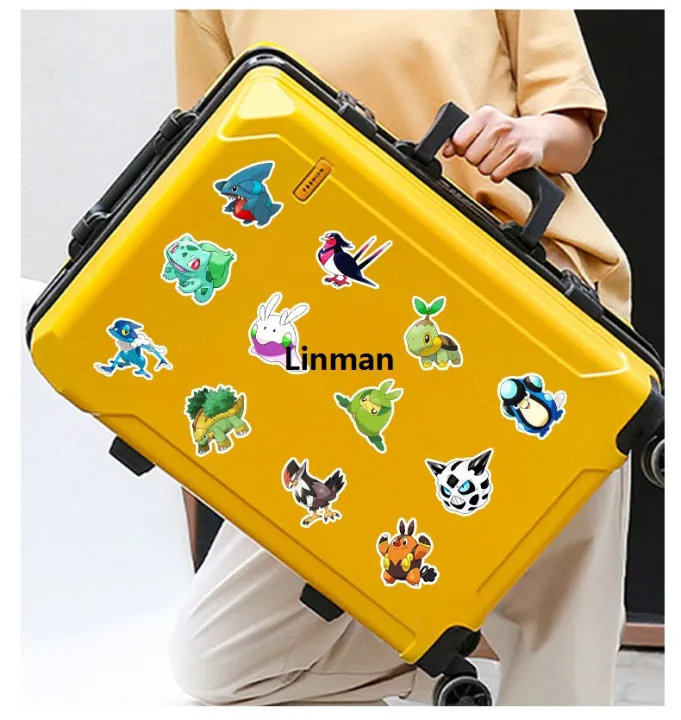 Linman%20100pcs%20Pokemon%20Sticker%20Pack%20Waterproof%20Anime%20Stickers%20Cute%20La%E3%80%902025%20Version%E3%80%91ptop%20Skin%20Kawaii%20Packaging%20DIY%20Phone%20Case%20Handbook%20Stationery%20-%20Image%206
