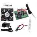 Thermostat Temperature Control For Incubator With 12V 1A DC Adapter, 12V led, Fan, Dc Female Jack Combo Set. 