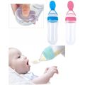 90ml Safe Newborn Baby Feeding Bottle Toddler Silicone Squeeze Feeding Spoon Milk Bottle Baby Training Feeder Food Supplement. 