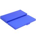 Plastic 50-Place Microslide Slide Microscope Box,blue. 