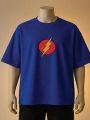 The Flash Lightning Logo Printed Tshirt (Brown, Black, Maroon, White, Cream, Blue). 