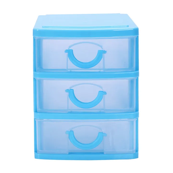 6X%20Mini%20Translucent%20Drawer%20Type%20Plastic%20Storage%20Box%EF%BC%88Blue%203%20Layers%EF%BC%89%20-%20Image%202