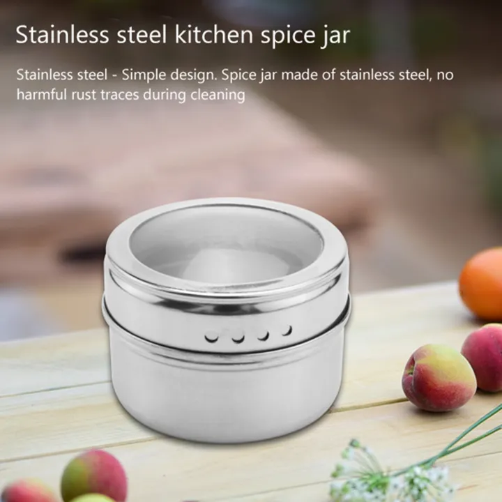 6pcs%20/%20set%20Clear%20Lid%20Magnetic%20Spice%20Jar%20Stainless%20Steel%20Spice%20Sauce%20Storage%20Container%20Pots%20Kitchen%20Houseware%20-%20Image%206