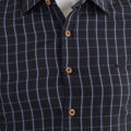 Kapsule9 Dark Blue Lining Shirt For Men. 