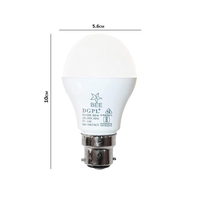 DGPL%209%20W%20Round%20B22%20LED%20Bulb%20(White,%20Pack%20of%201)%20-%20Image%204
