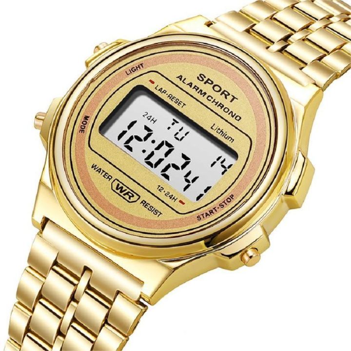 Vintage%20Fashion%20Small%20Round%20Watch%20Steel%20Band%20Small%20Gold%20Watch%20Unisex%20Hong%20Kong%20Style%20Exquisite%20Digital%20Display%20Luminous%20Electronic%20Watch%20-%20Image%207