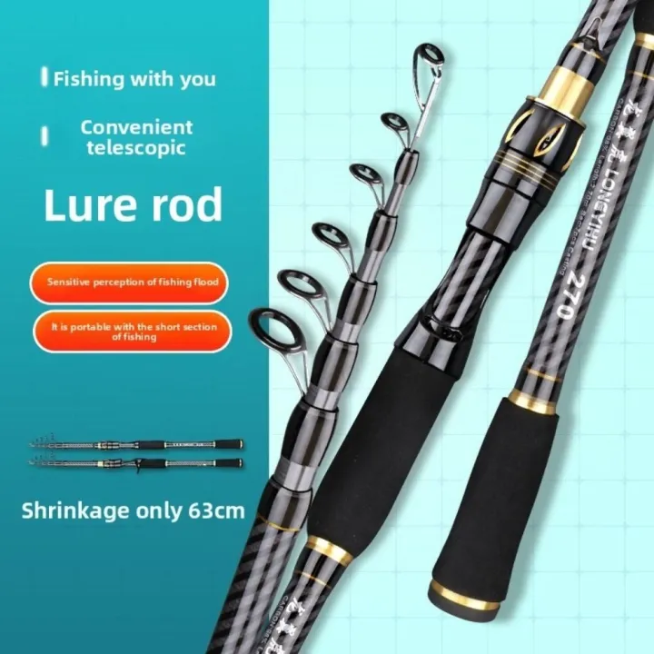Rod Sport Angler Tools 1.8M 2.1M 2.4M 2.7M 3M Telescopic Fishing Rod Carbon Fiber ...