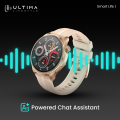 Ultima Watch Circle 2.0 Smartwatch: In-build ChatGPT, 3ATM Waterproof, 1.43 TRU AMOLED Display, 2.5D Curved Glass, 100+ Sports Modes, BT Calling, Super Slim with Premium Zinc Alloy Frame Smart Watch. 