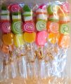 Assorted Flavor BBQ Jelly Barbecue Stick Candy (12 Sticks). 
