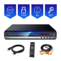 DVD Player 1080P HD Home DVD Player Box for TV All Region Free DVD CD-Disk Player AV-Output EVD Player--EU Plug. 