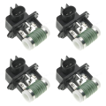 FORIDE 4X 25385-1M000 Radiator Fan Blower Motor Resistance for 09-16 Accent Forte 253851M000. 