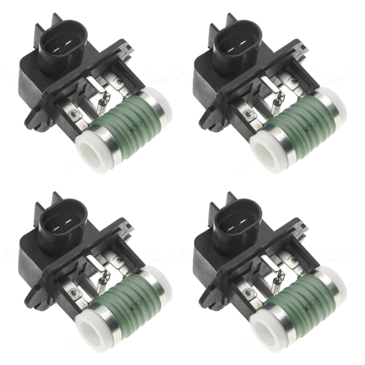 FORIDE 4X 25385-1M000 Radiator Fan Blower Motor Resistance for 09-16 Accent Forte 253851M000