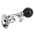 Durable Classic Bike Horn Iron + Plastic Squeeze Operation Cycling Hooter Super Loud Bicycle Bell Cycling Use. 