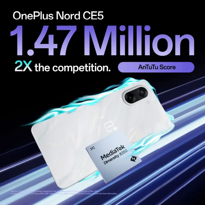 OnePlus%20Nord%20CE5%205G%20%7C8GB%20RAM,%20256GB%20Storage%20%7C%20MediaTek%20Dimensity%208350%20Apex%20%7C%207100mAh%20Battery%20%7C%20OnePlus%20AI%20with%20Latest%20Powerful%20OxygenOS%20-%20Image%202