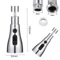 Modern High Pressure 3 Function Pull-out 360 degree Swivel Kitchen Sink Faucet Accessories Nozzle. 