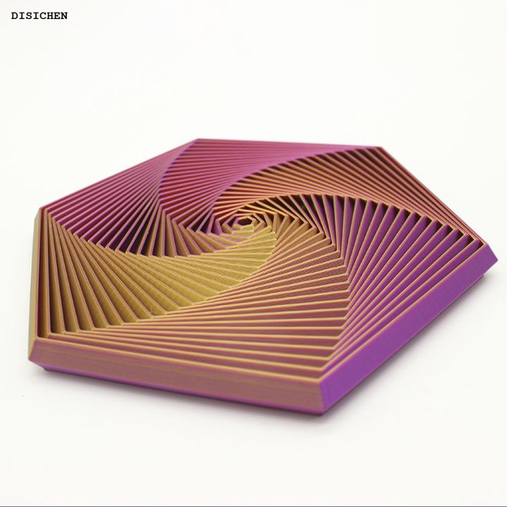 Heagonal Fidget DISICHEN Luxury Travel Fractal Hexagon Colorful Hexagon Fidget Toy for ...