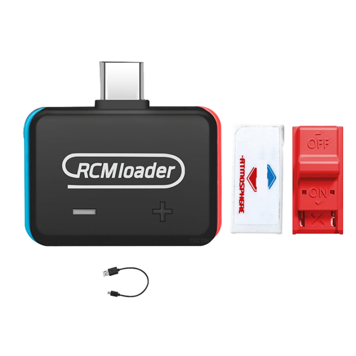 V5 RCM Loader+2PCS RCM Jig Clip for Nintend Switch NS Console with USB Cable Built in Injection Program Parts Accessories