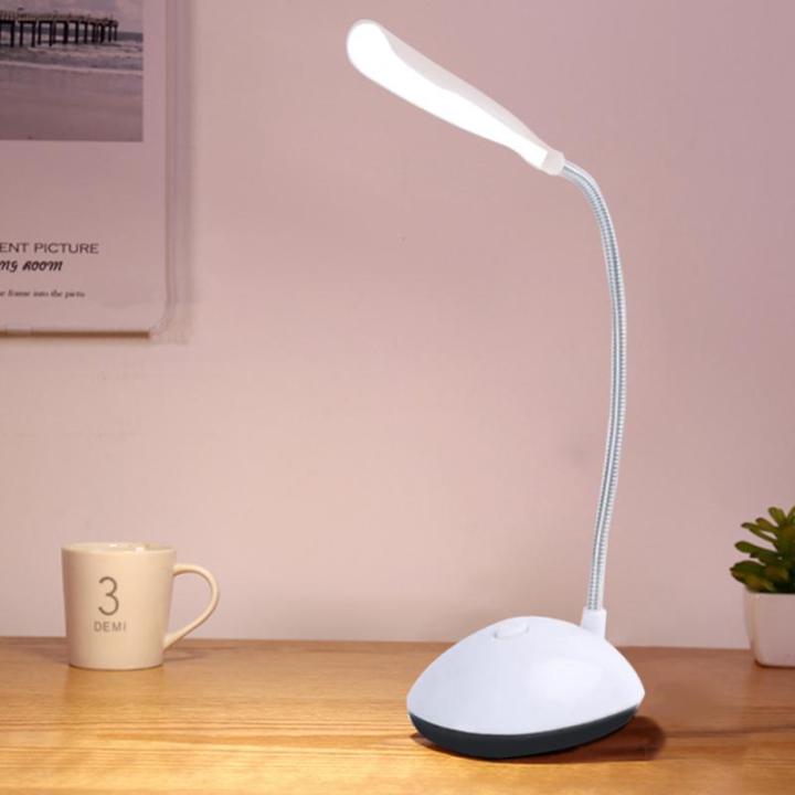 Vylon Office Smart Table Lamp For Study LED Desk Lamp 3XAAA Battery Not Include Dimmiable Mini Table Top Lantern Cute Flexo Book Light