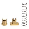 T8 Anti Backlash Nut Spring Loaded T8 Elimination Space for Lead Screw Threaded Rod 8MM 3D Printer Parts DIY Motor. 
