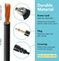 3.5 mm to Male Flash PC Sync Cable, 14 Inch Coiled Cord with Screw Lock. 