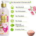 Earthgenix Body Wash Wild Rose With Pink Himalayan Rock Salt Shower Gel 500ml. 