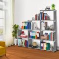 4 Layers Bookcase Bookshelf 9-Cubes Book Shelf , Book Rack For Home , Office Storage Shelf Plastic Storage Cabinet. 