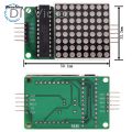 Wenefang MAX7219 LED Microcontroller 4 In one Display with 5P Line Module Fifty percent discount 5V Operating Voltage for Arduino DIY 8x8 Dot Matrix Common. 